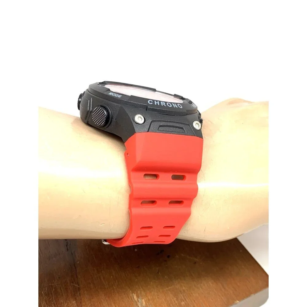 Invicta Men's Watch 47528 Racing Quartz Digital Black Red Resin Strap 52mm